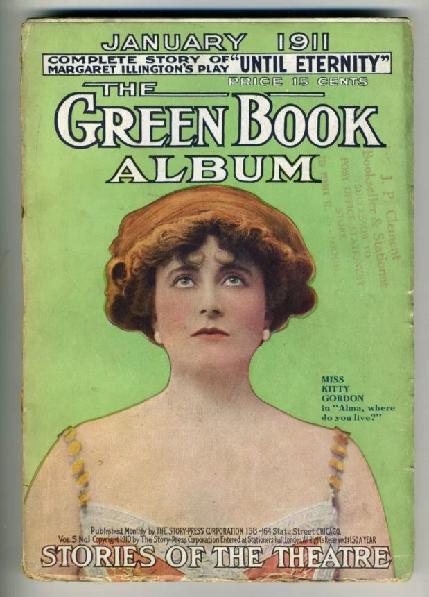 GREEN BOOK MAGAZINE magazine side cover  January 1911