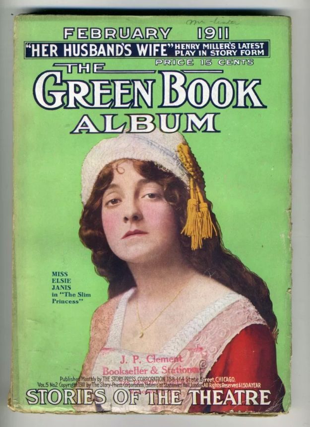 GREEN BOOK MAGAZINE magazine side cover  February 1911