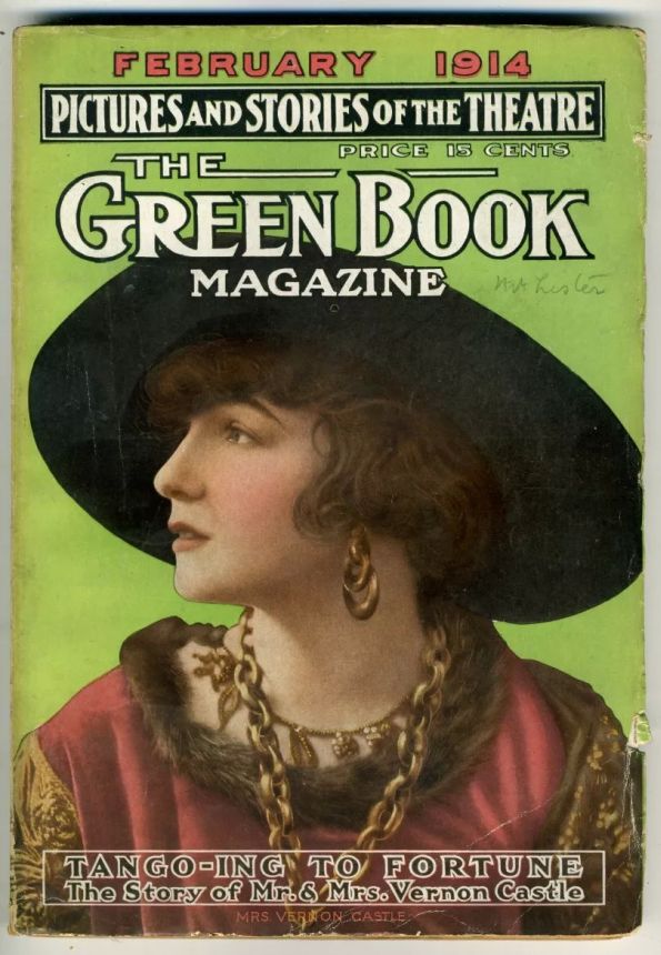 GREEN BOOK MAGAZINE magazine side cover  February 1914