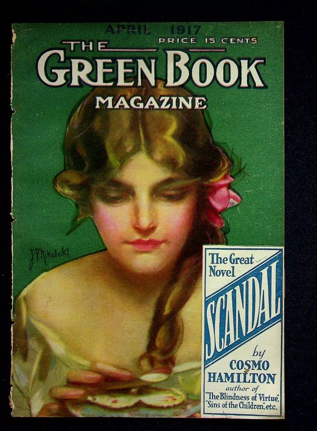 GREEN BOOK MAGAZINE magazine side cover  April 1917