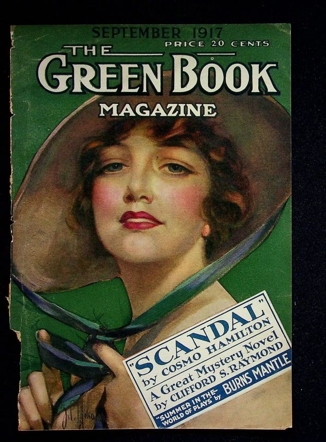 GREEN BOOK MAGAZINE magazine side cover  September 1917