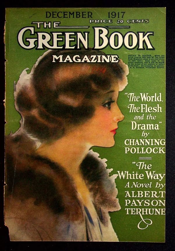 GREEN BOOK MAGAZINE magazine side cover  December 1917