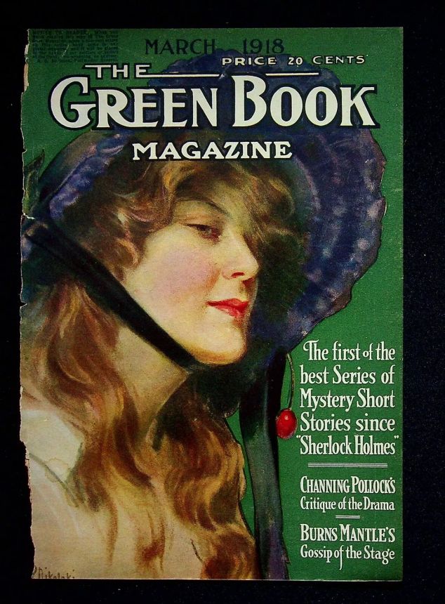 GREEN BOOK MAGAZINE magazine side cover  March 1918