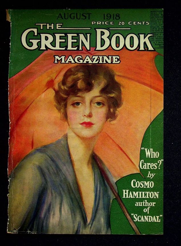 GREEN BOOK MAGAZINE magazine side cover  August 1918