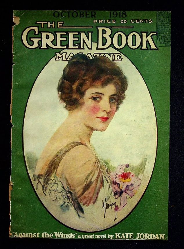 GREEN BOOK MAGAZINE magazine side cover  October 1918