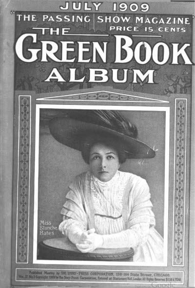 GREEN BOOK MAGAZINE magazine side cover July 1909