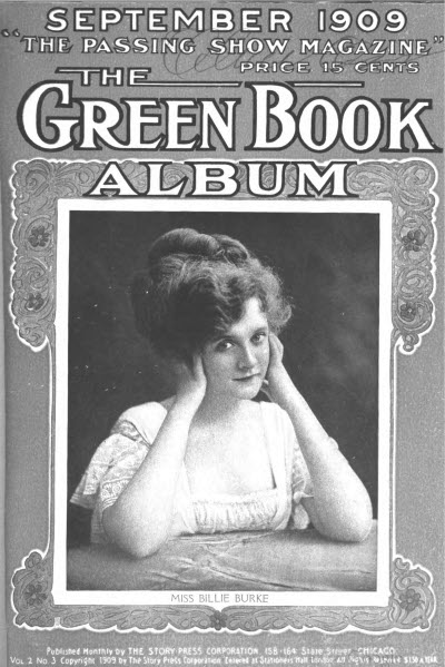 GREEN BOOK MAGAZINE magazine side cover September 1909