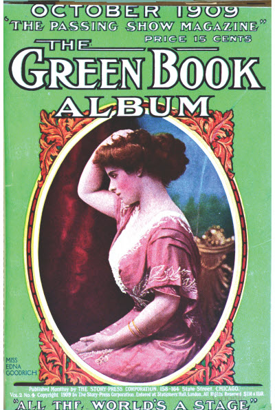 GREEN BOOK MAGAZINE magazine side cover October 1909
