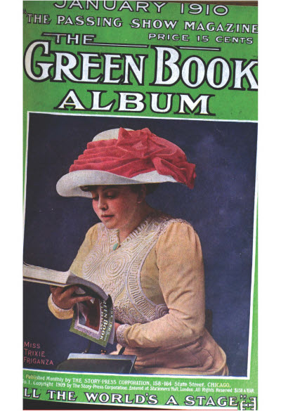 GREEN BOOK MAGAZINE magazine side cover January 1910