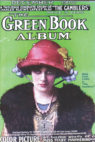 GREEN BOOK MAGAZINE magazine side cover December 1910