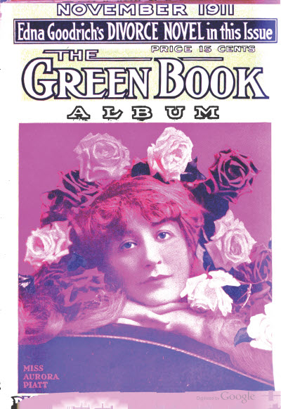 GREEN BOOK MAGAZINE magazine side cover November 1911