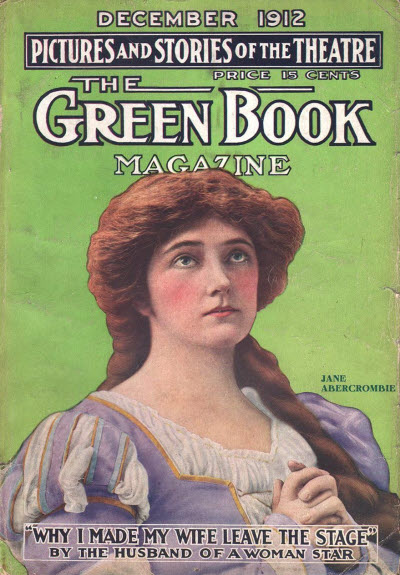 GREEN BOOK MAGAZINE magazine side cover December 1912