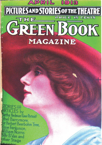 GREEN BOOK MAGAZINE magazine side cover April 1913