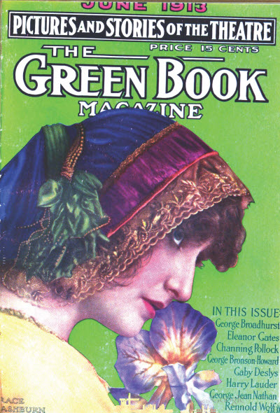 GREEN BOOK MAGAZINE magazine side cover June 1913