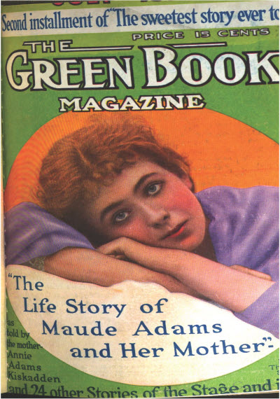GREEN BOOK MAGAZINE magazine side cover July 1914