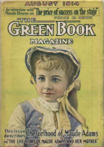GREEN BOOK MAGAZINE magazine side cover August 1914