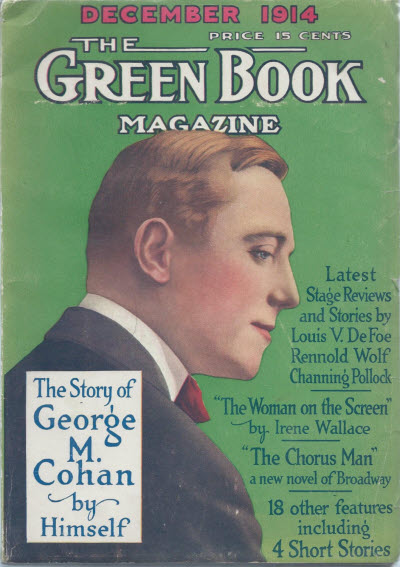 GREEN BOOK MAGAZINE magazine side cover December 1914