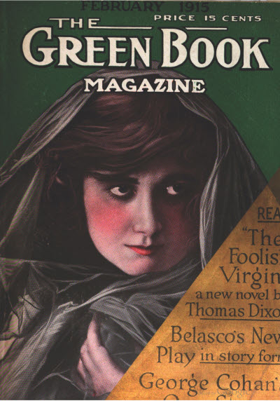 GREEN BOOK MAGAZINE magazine side cover February 1915