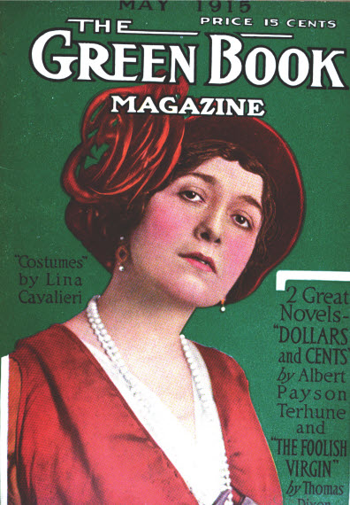 GREEN BOOK MAGAZINE magazine side cover May 1915