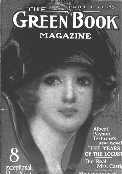 GREEN BOOK MAGAZINE magazine side cover December 1915