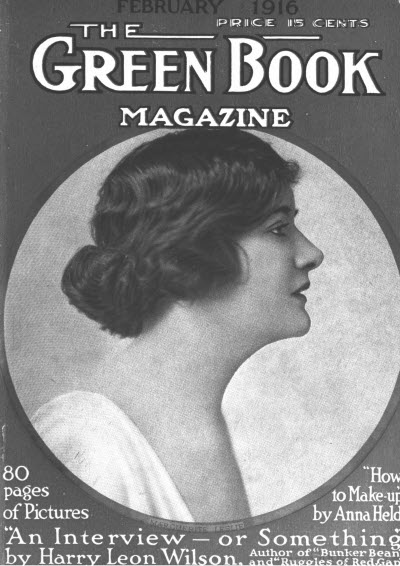 GREEN BOOK MAGAZINE magazine side cover February 1916