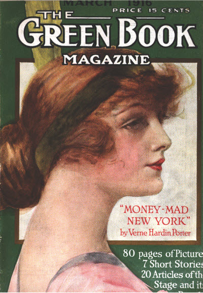 GREEN BOOK MAGAZINE magazine side cover March 1916