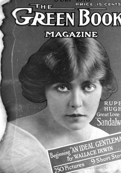 GREEN BOOK MAGAZINE magazine side cover July 1916