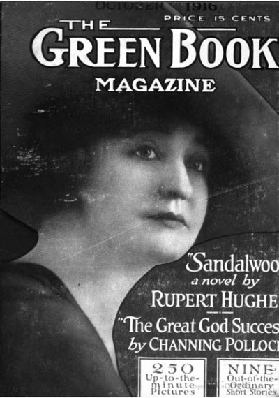 GREEN BOOK MAGAZINE magazine side cover October 1916