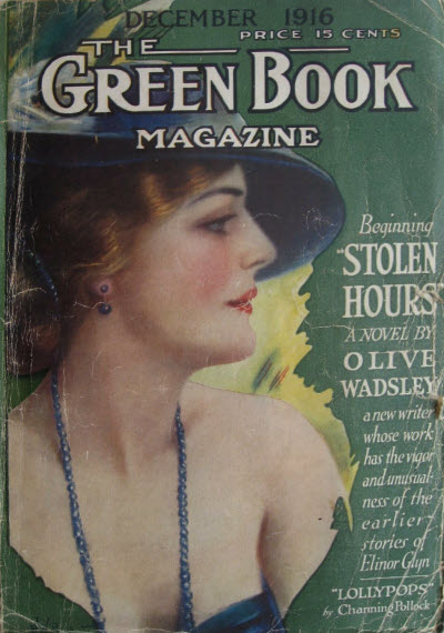 GREEN BOOK MAGAZINE magazine side cover December 1916