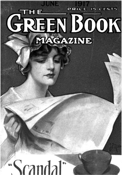 GREEN BOOK MAGAZINE magazine side cover June 1917