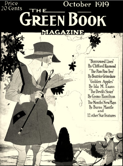 GREEN BOOK MAGAZINE magazine side cover October 1919