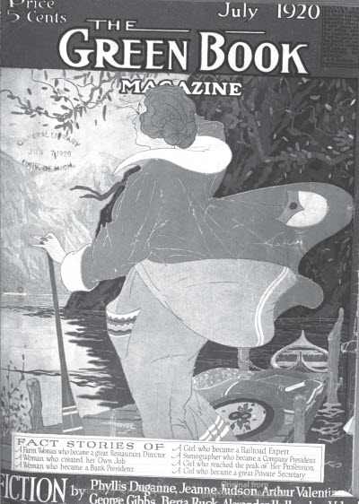 GREEN BOOK MAGAZINE magazine side cover July 1920