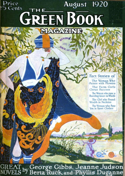 GREEN BOOK MAGAZINE magazine side cover August 1920