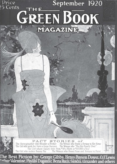 GREEN BOOK MAGAZINE magazine side cover September 1920
