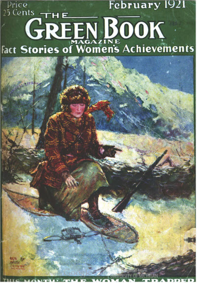 GREEN BOOK MAGAZINE magazine side cover February 1921