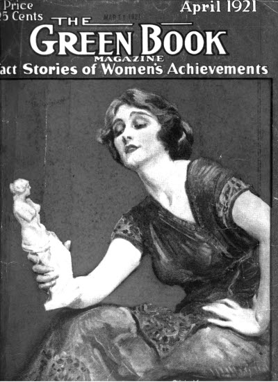 GREEN BOOK MAGAZINE magazine side cover April 1921