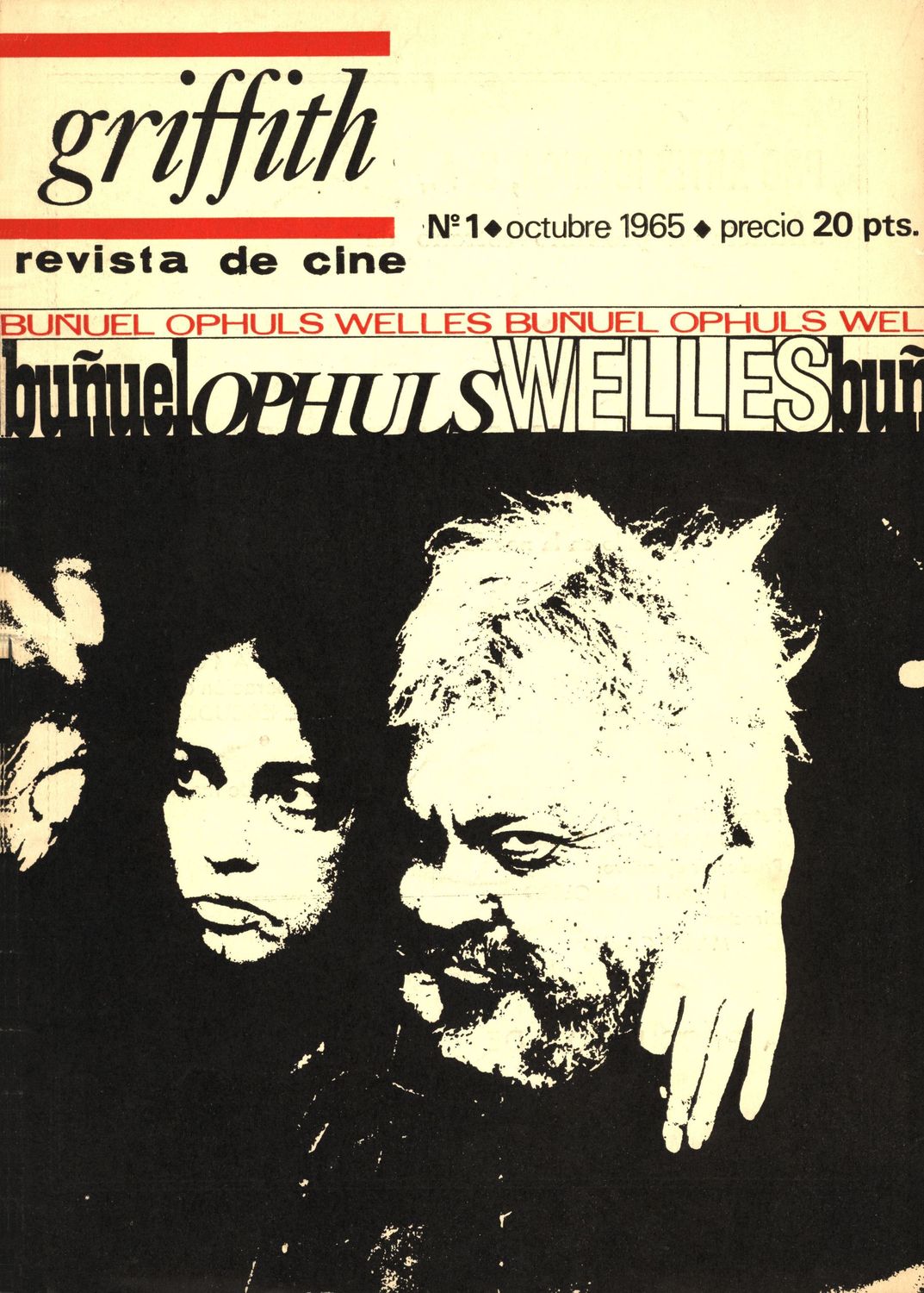 GRIFFITH magazine side cover Issue 1 October 1965