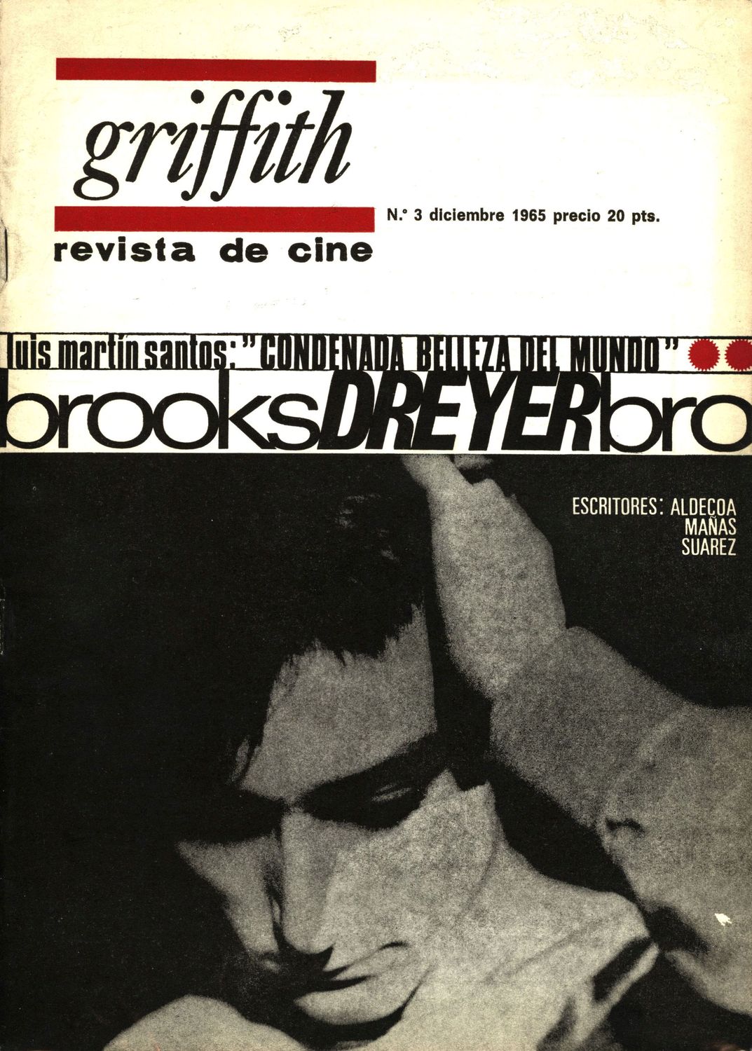 GRIFFITH magazine side cover Issue 3 December 1965