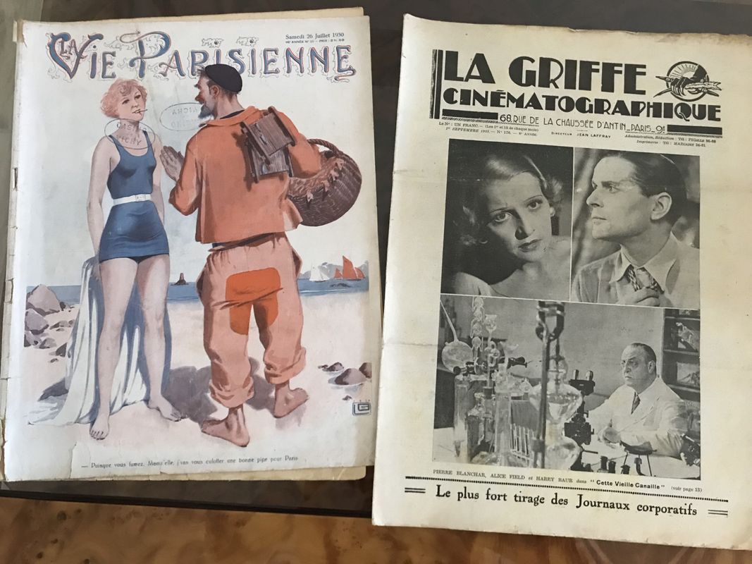 GRIFFE CINEMATOGRAPHIQUE|LA magazine side cover Issue 176  September 1933