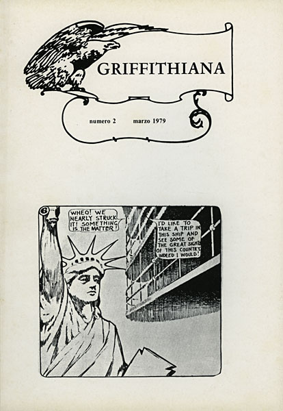 GRIFFITHIANA magazine side cover Issue 2 March 1979