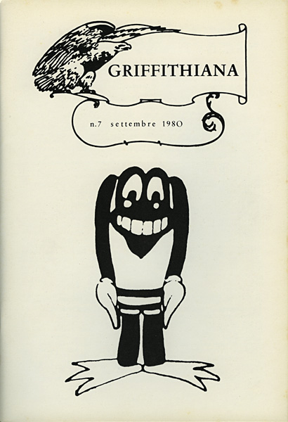 GRIFFITHIANA magazine side cover Issue 7 September 1980