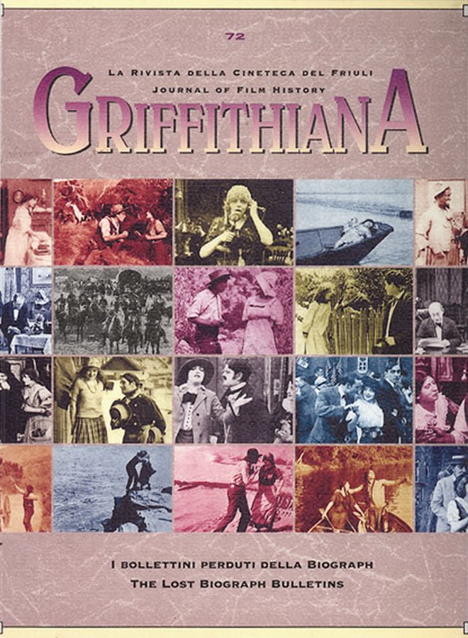GRIFFITHIANA magazine side cover Issue 72  2001