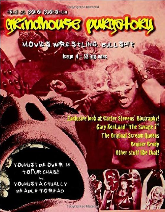 GRINDHOUSE PURGATORY magazine side cover Issue 4  2014