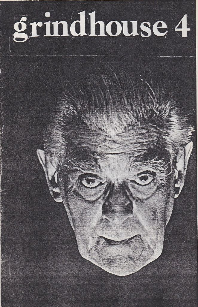 GRINDHOUSE (VINCE BASILICATO) magazine side cover Issue 4  