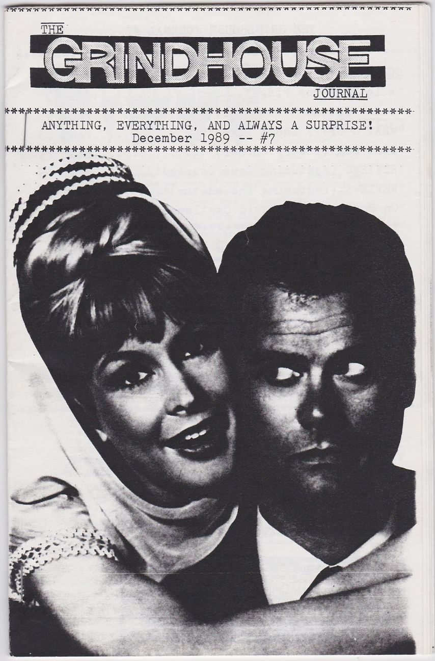 GRINDHOUSE (VINCE BASILICATO) magazine side cover Issue 7 December 1989