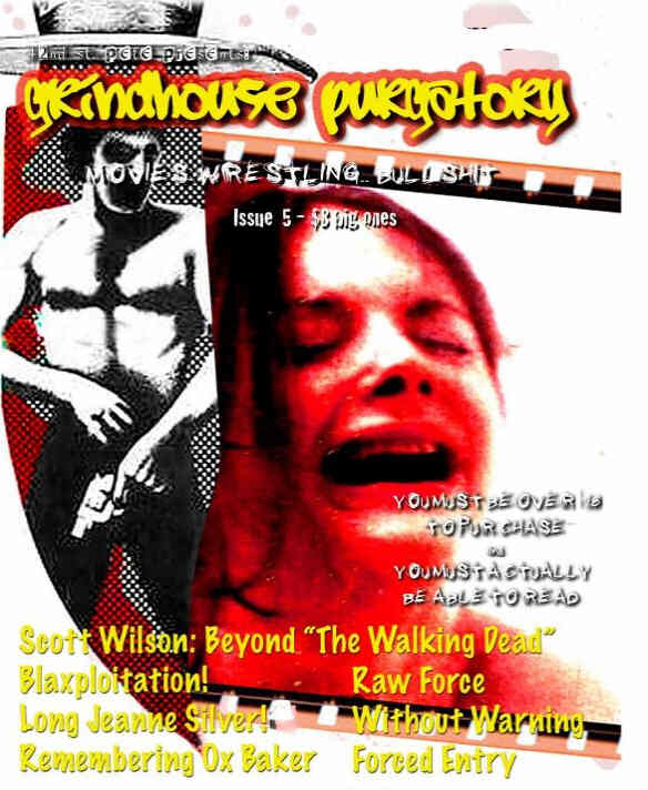 GRINDHOUSE PURGATORY magazine side cover Issue 5 March 2015