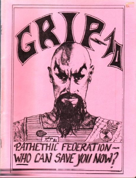 GRIP magazine side cover Issue 10 August 1981