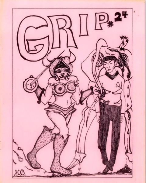 GRIP magazine side cover Issue 24 July 1986
