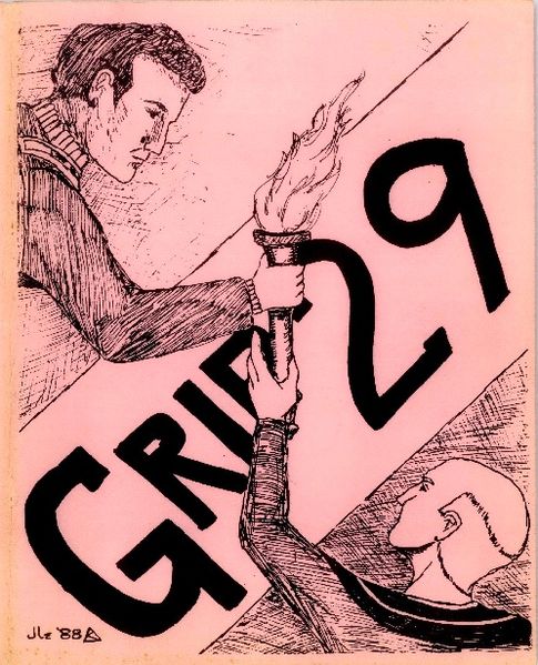 GRIP magazine side cover Issue 29 February 1988