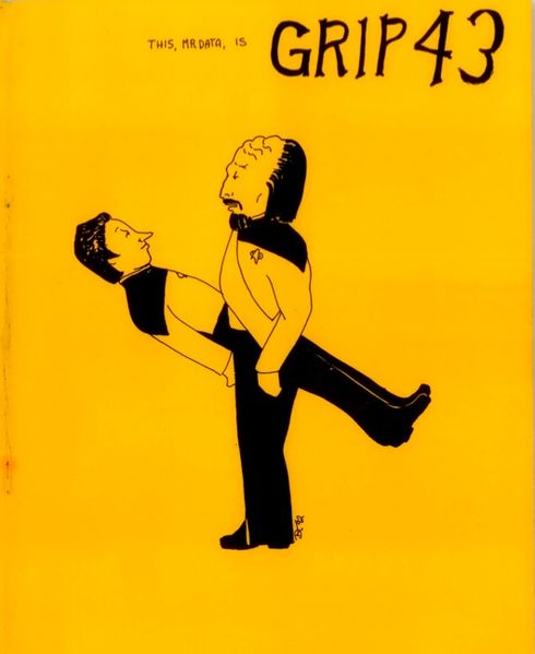 GRIP magazine side cover Issue 43 November 1992